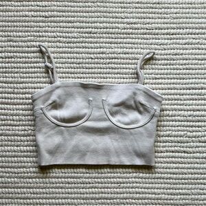 Dissh beige crop top